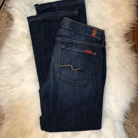 7 For All Mankind Bootcut Jeans Sz 29 - Picture 2 of 7
